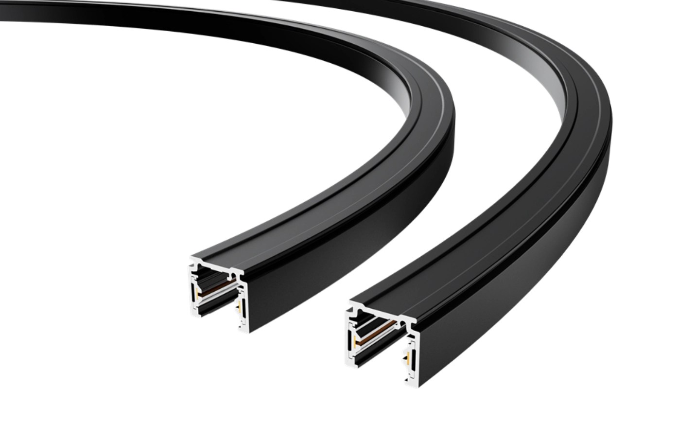 Compact Single Phase Curved Tracks